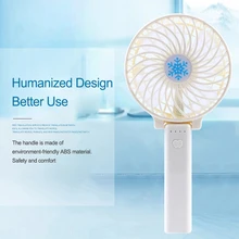 3 Скорость Регулируемый Ручной USB Вентилятор Cooler Портативный 1200 мА/ч, Перезаряжаемые мини вентилятор удобный небольшой стол настольный складной ручной вентилятор