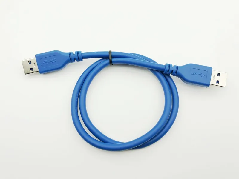 USB 3.0 Cables 5Gbps Type A Male to Type A Male 6FT 0.6m Extension Data Sync Cord Cable Blue Color for Bitcoin Mining