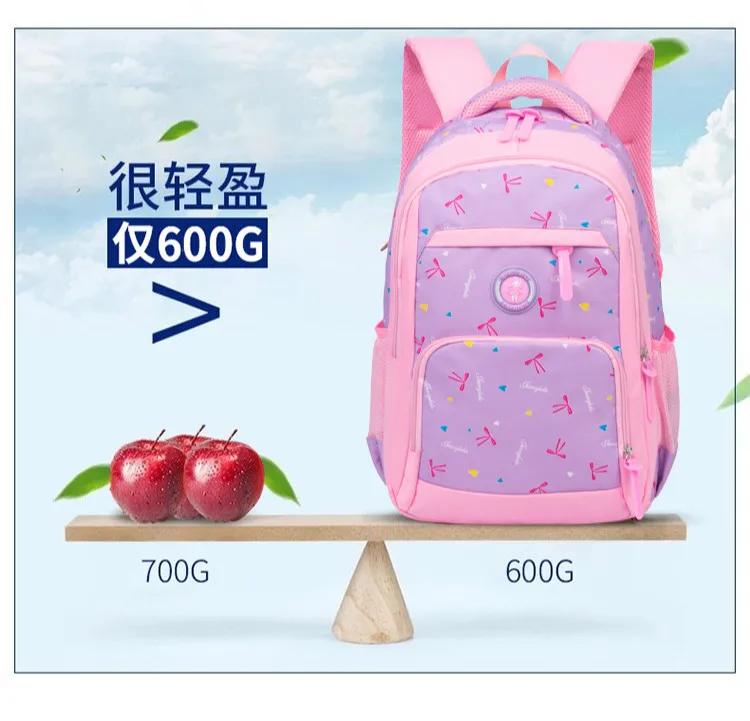 Милые детские школьные сумки школьный рюкзак с печатью рюкзак набор девочек рюкзачок с принцессой детский Ранец школьный рюкзак, школьный рюкзак