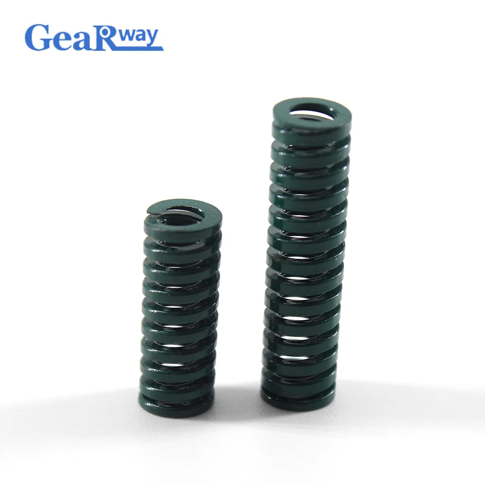 

Gearway 2pcs Green Die Spring Long 28% Compression Ratio Mould Die Compression Spring TH20x20/20x25/20x50/20x55mm Mold Spring