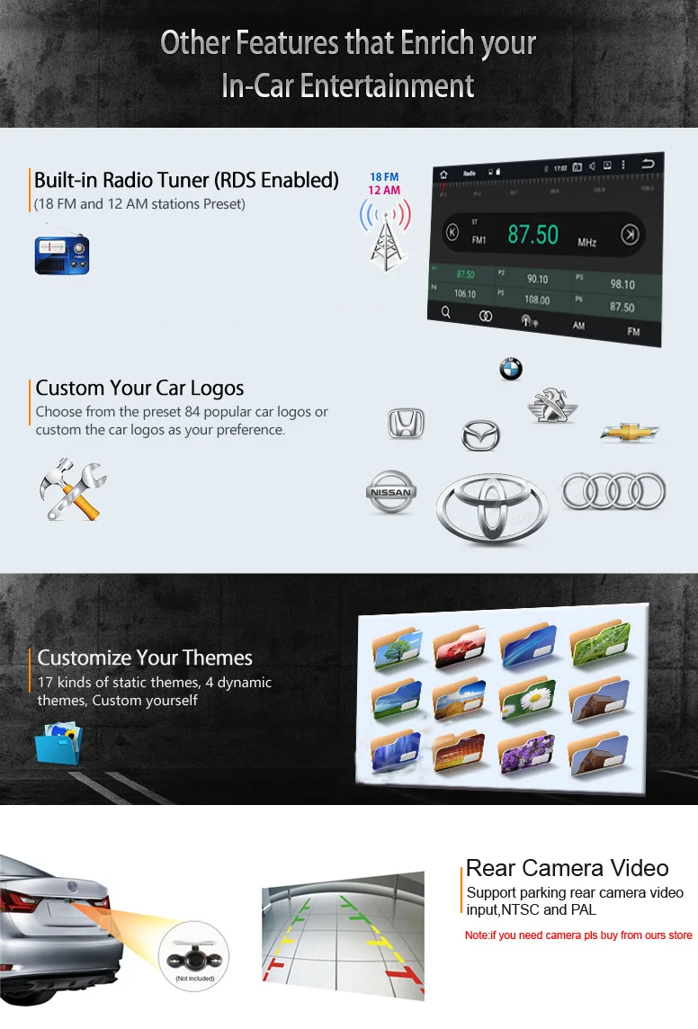 Perfect COIKA 6.2"Android 8.0/9.0 System Octa Core Car DVD Stereo For BYD F3 Toyota Corolla E120 4+32/64G RAM GPS Navi Multimedia DVD BT 17