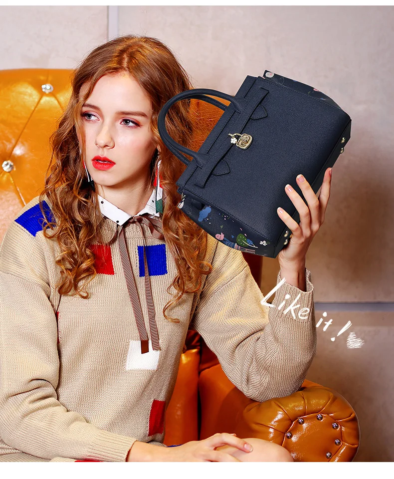 Just star women leather handbag 1