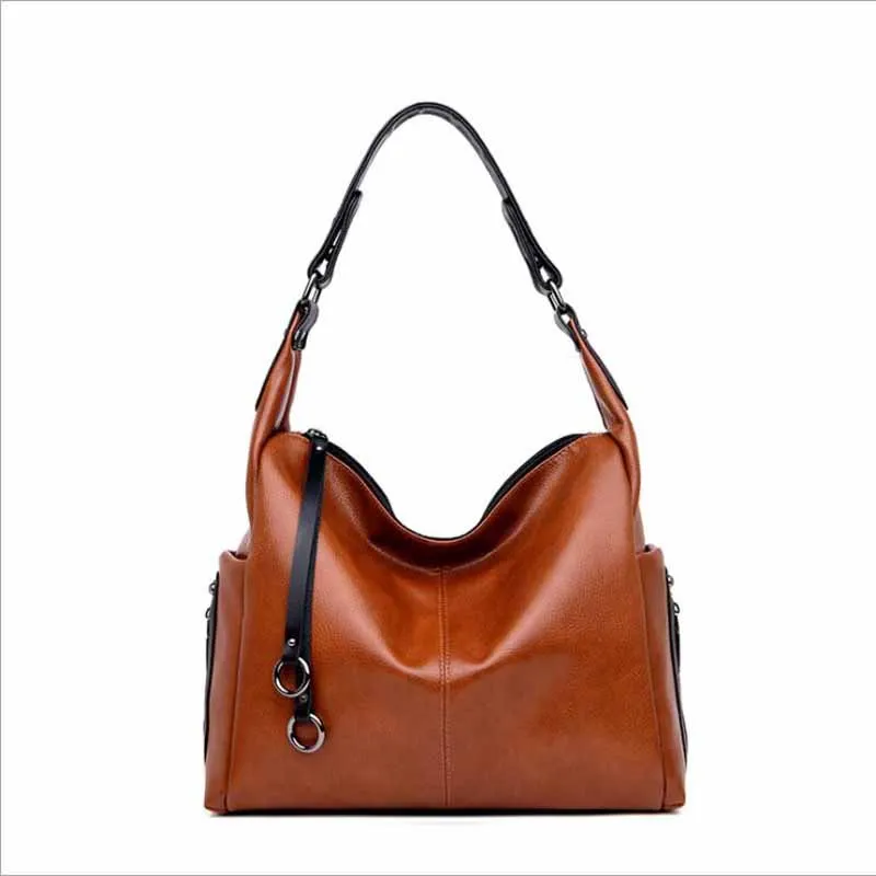 

Vintage PU Leather Ladies HandBags Women Messenger Bags TotesTassel Designer Crossbody Shoulder Bag Boston Hand Bags Hot Sale