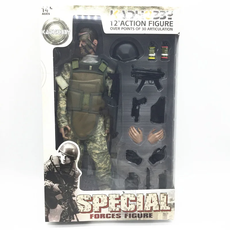 PATTIZ 1/6 12 ''SWAT фигурка модель игрушки Военная армейская боевая игра игрушки для мальчиков на день рождения - Цвет: NB02