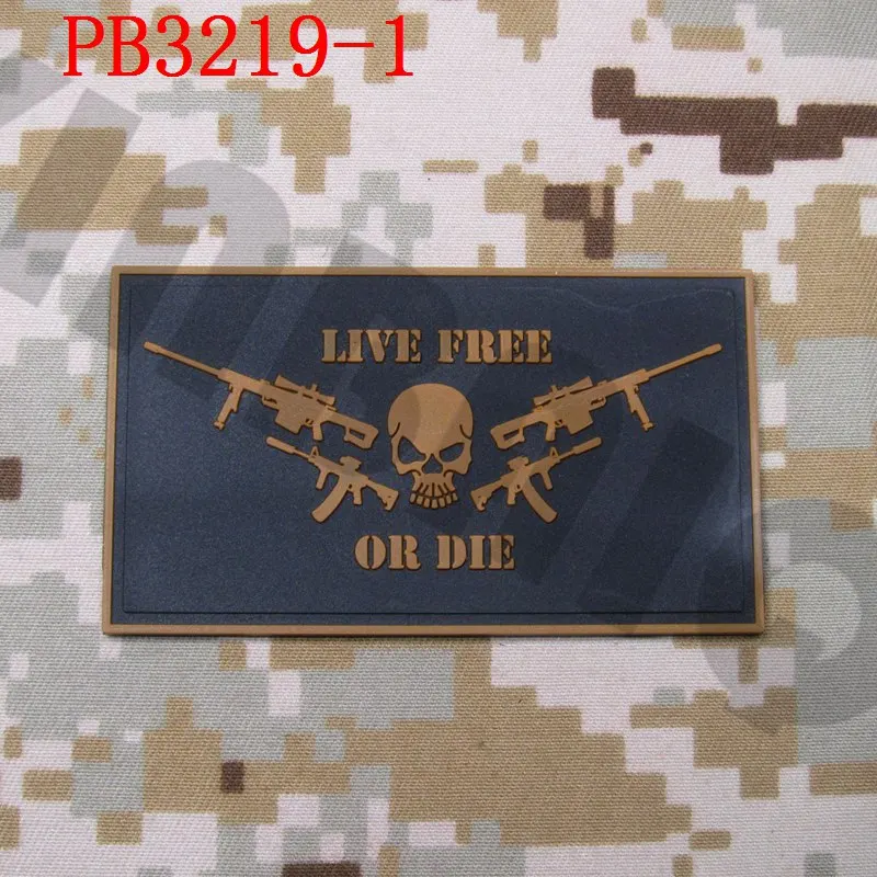 PB3219 Tan 3D ПВХ патч в реальном времени бесплатно или Умрите тактические военные - Цвет: PB3219 Tan