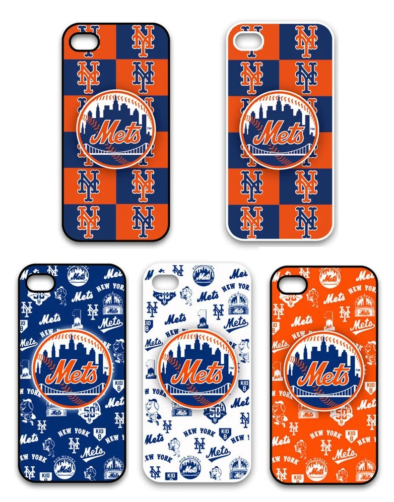 MLB Baseball New York Mets Plastic Hard Back Cell Phone Case Cover