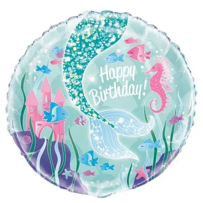 

3D Mermaid Foil Balloon 18 inch mermaid kids toys balloons Birthday Party Girl Ariel of Cartoon Helium Balloons July 12
