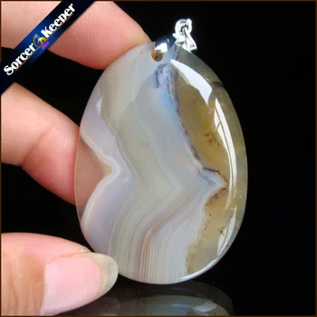 

Men Jewelry Dendritic Moss Onyx Necklace Pendants Gem Stone Slide Natural Stone Pendant Healing Reiki Men Woman Gifts HS700