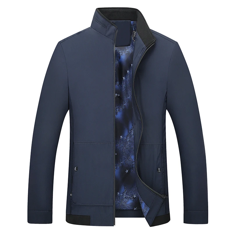 

2018 new high quality men's waterproof windbreaker Bomber zipper slimjacket overcoat casual outwear mens Jackets and coats