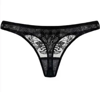

Bogeda Silk Underwear Women G-string V-string Women Hipster Lace Erotic Thong Purple Briefs Sexy Underwear Black Panties