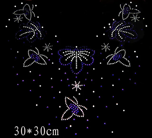 Neckline strass iron hot fix rhinestone 1