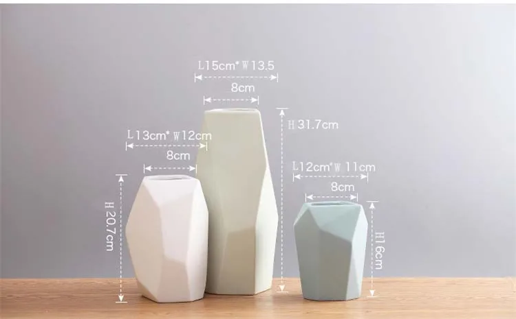 Скандинавская Минималистичная керамическая ваза сухой цветок/растение ваза креативный дисплей Гостиная ТВ шкаф украшение дома аксессуары