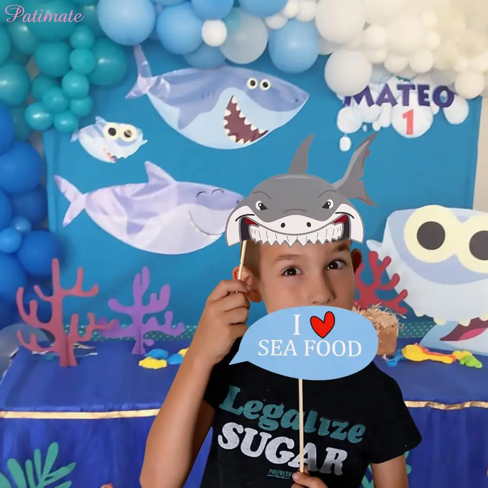 Patimate 25pcs Shark Theme Birthday Party Decorations Kids Photo Booth Prop Baby Shower Decor Prop Photo Frame Funny Background Buy At The Price Of 4 59 In Aliexpress Com Imall Com Patimate 25pcs Shark Theme Birthday Party Decorations Kids Photo Booth Prop Baby Shower Decor Prop Photo Frame Funny Background Buy At The Price Of 4 59 In Aliexpress Com Imall Com