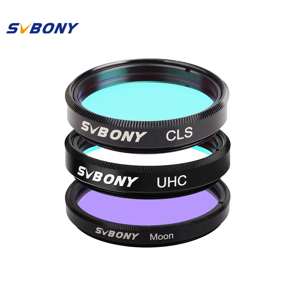 SVBONY 1.25 ''UHC تصفية + CLS تصفية + القمر تصفية ل الفلك تلسكوب أحادي العدسة الملاحظات من عميق السماء الكائن SVBONY 1.25 ''UHC تصفية + CLS تصفية + القمر تصفية ل الفلك تلسكوب أحادي العدسة الملاحظات من عميق السماء الكائن
