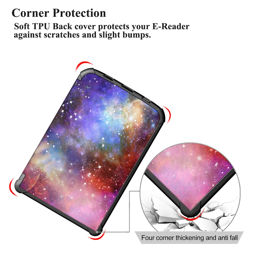 Магнитный чехол книжка Slimshell для Pocketbook 616 627 632 PocketBook Touch Lux 4 Basic 2 HD 3 чехол|Чехлы