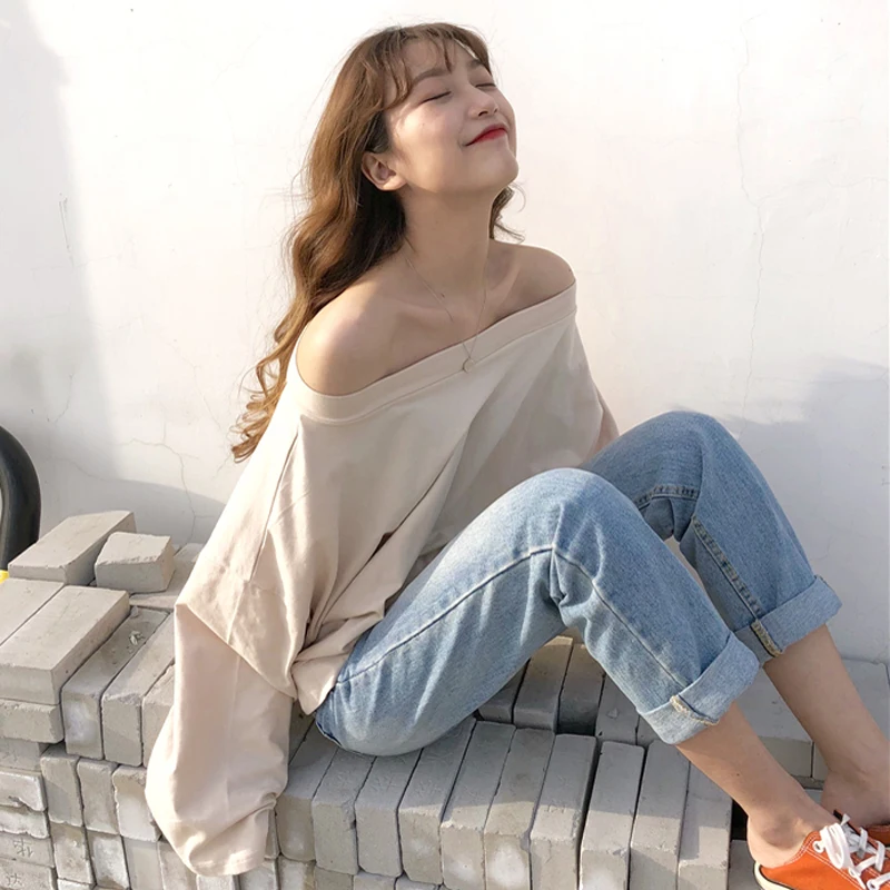 Mihoshop Ulzzang Корейская женская модная одежда летняя повседневная опрятная