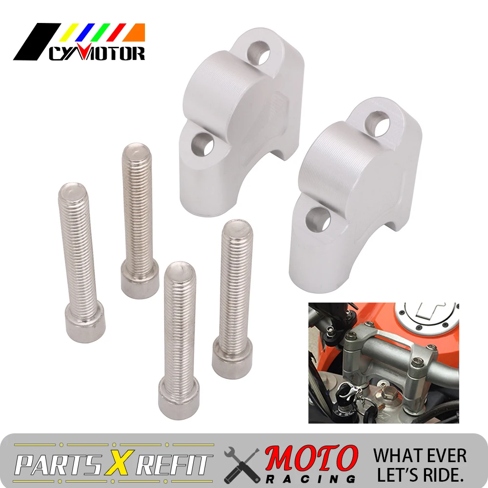 Аксессуары для мотоциклов серебро 30 мм стоянок рукоятка для KTM 125 200 390 Duke 2013 к рулю мотоцикла велосипеда