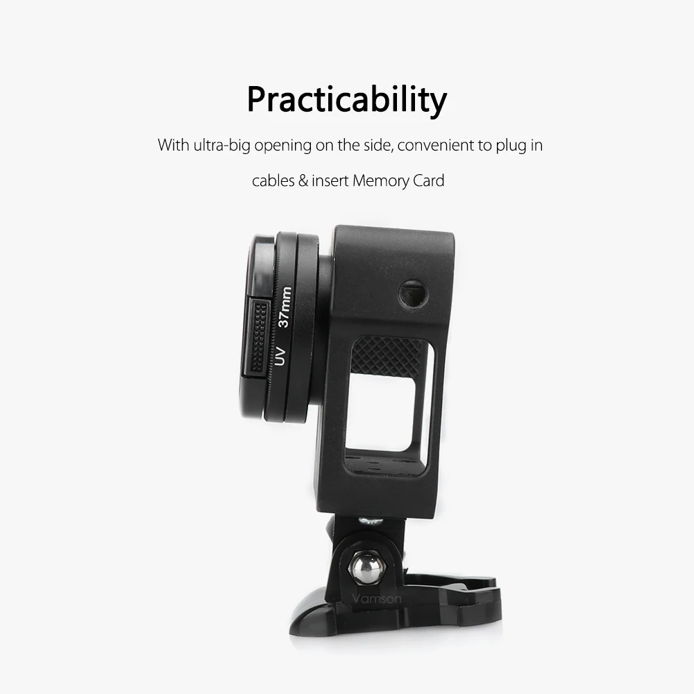 Защитный чехол Vamson для Gopro Алюминиевый металлический корпус рамка с ЧПУ + крышка