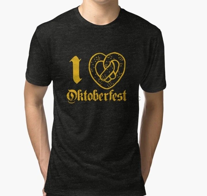 Мужская футболка с коротким рукавом I Love Oktoberfest Футболка женская | одежда