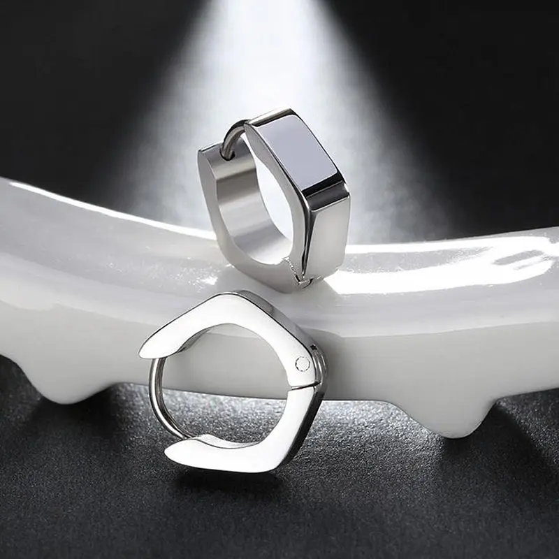 

Silver Plated Earrings for women 316L Stainless Steel jewelry Earring brinco pequeno pendientes mujer aros boucle doreille joyas