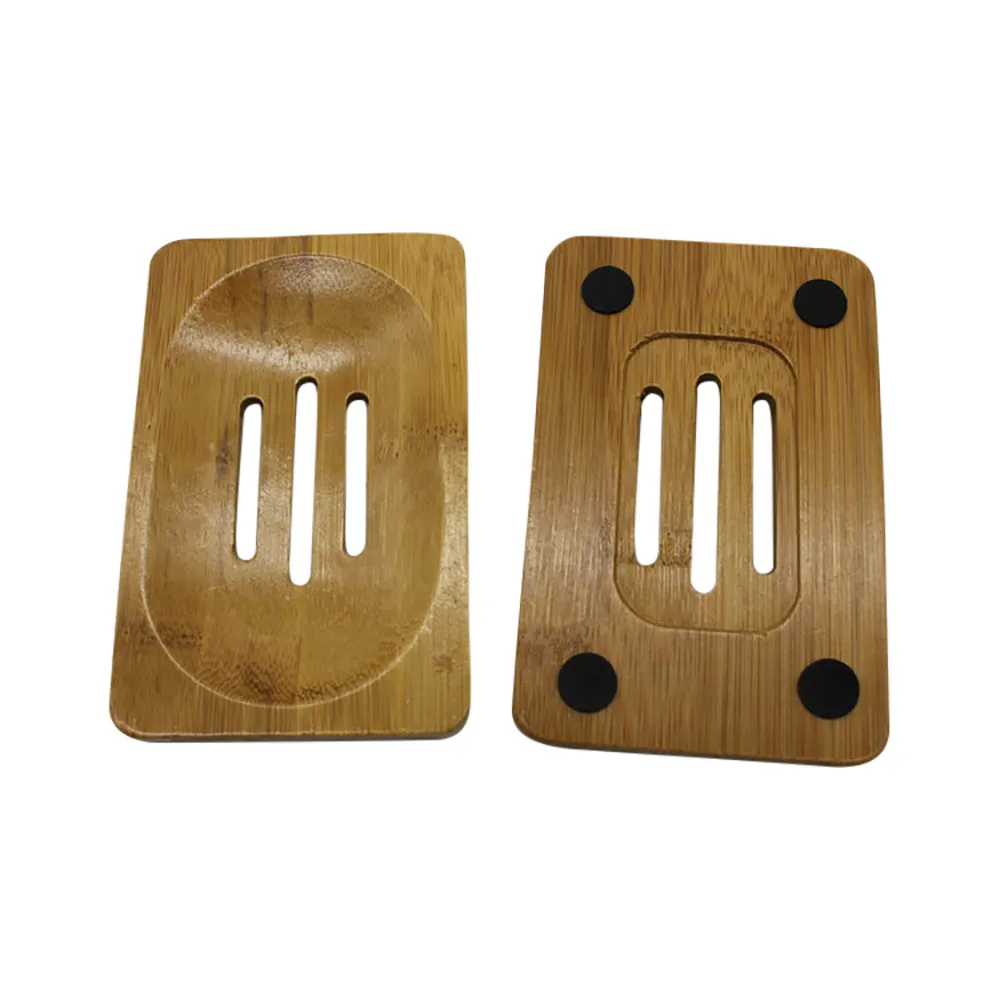 Excellent Natural Bamboo Soap Dish Storage Holder Bath Shower Bathroom