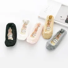 5 пар/компл. модные женские туфли для девочек Летний стиль кружевное платье с цветочным рисунком короткие носки противоскользящие невидимые носки до лодыжки силикагель кружевные носки-башмачки