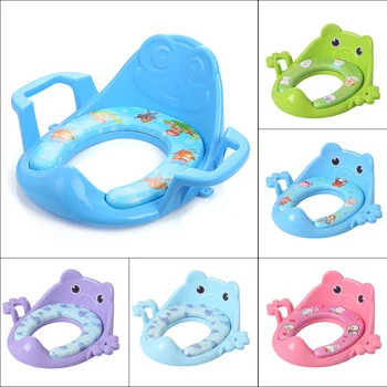

Baby Toilet Seat Infant Children Travel Portable Potty Potties Toilet Folding Comfortable Chair Lovely Kids Safety Training Seat