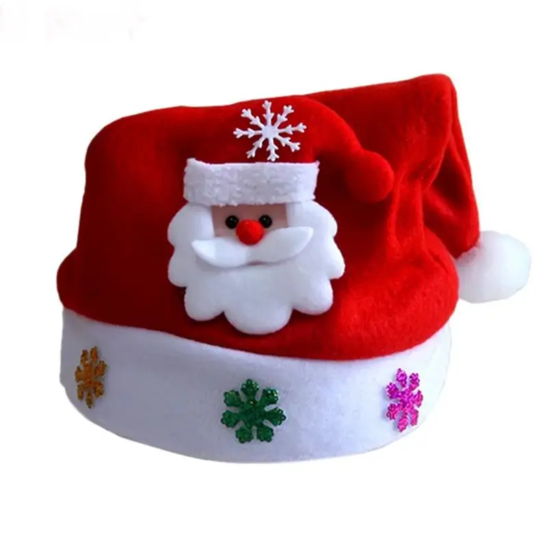 Светящаяся Рождественская шляпа светящаяся Рождественская голова украшение для взрослых(Санта Клаус) A35