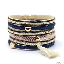 ZG Джинсовый стильный браслет с кисточкой-сердцем Модный магнитный браслет ювелирные изделия высокого качества