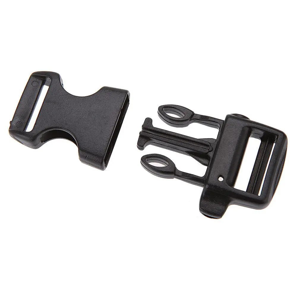 50pcs Plastic Whistle Quick Release Buckles for Paracord Bracelets