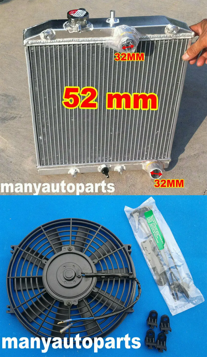 

FOR HONDA CIVIC EK4/EK9,EG6/EG9,EM1 B16A VTEC 1992-2000 aluminum radiator 32MM PIPE+ONE FAN