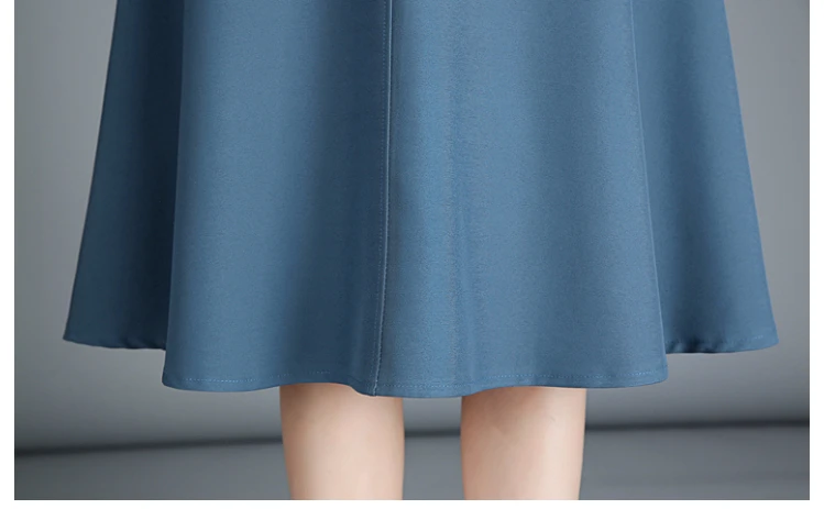 Флисовая женская винтажная юбка средней длины с высокой талией размера плюс XXL Осенняя зимняя Расклешенная Юбка Saia Feminina