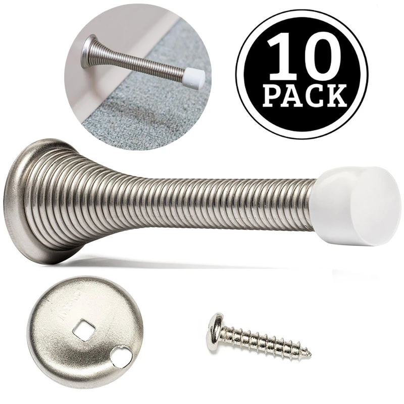 Spring Door Stopper Doorstoper Spring Long Handle Door Stopper Home Doorstop Stop Floor Tope Puerta Dodgers Spring Door Stopper Door Stops Aliexpress