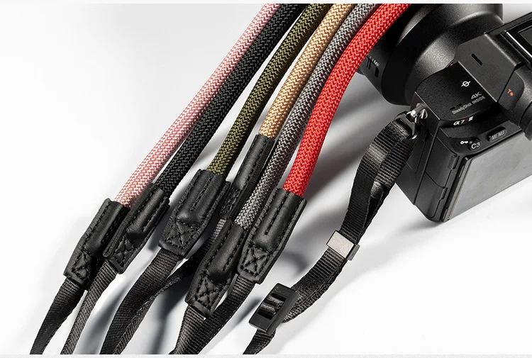 Альпинистская нейлоновая веревка, прочная тканая цветная камера, плечевой ремень для DSLR Canon Nikon Olympus Pentax sony SLR