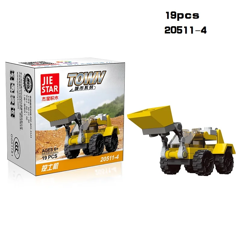 Mini Transportation tank plane Car Educational Assembled Models Building Blocks Compatible small Bricks toys for children 24