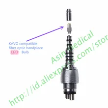 5 шт. Стоматологическая волоконно-оптическая лампа для наконечника светодиодный лампочка совместима с муфтой kavo mutiflex