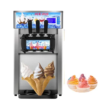

Jammielin Automatic Soft Ice Cream Machine Roller Making Commercial Ice Cream Maker R22 3 Flavor Ice Cream Maker