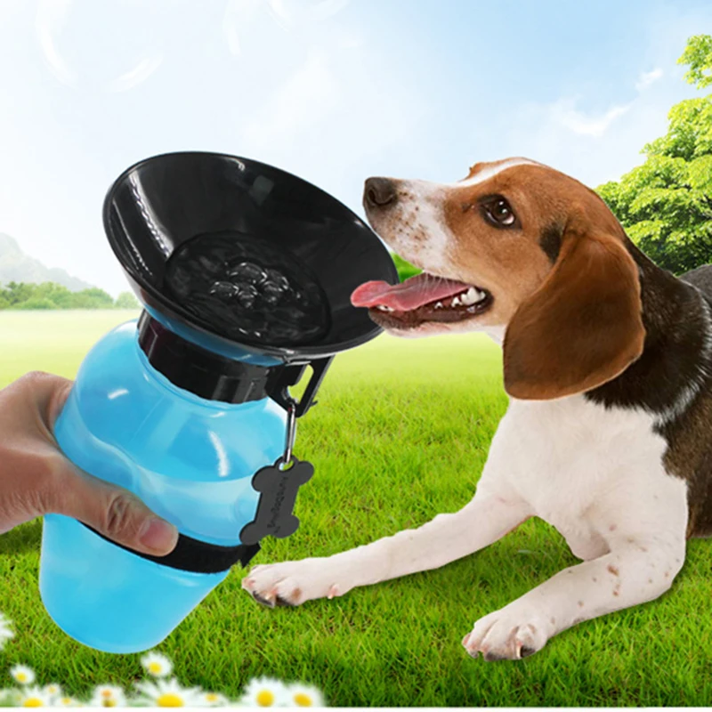 500ml Portable Pet Dog Water Bottle Travel Pet Puppy Cat Water Drinking