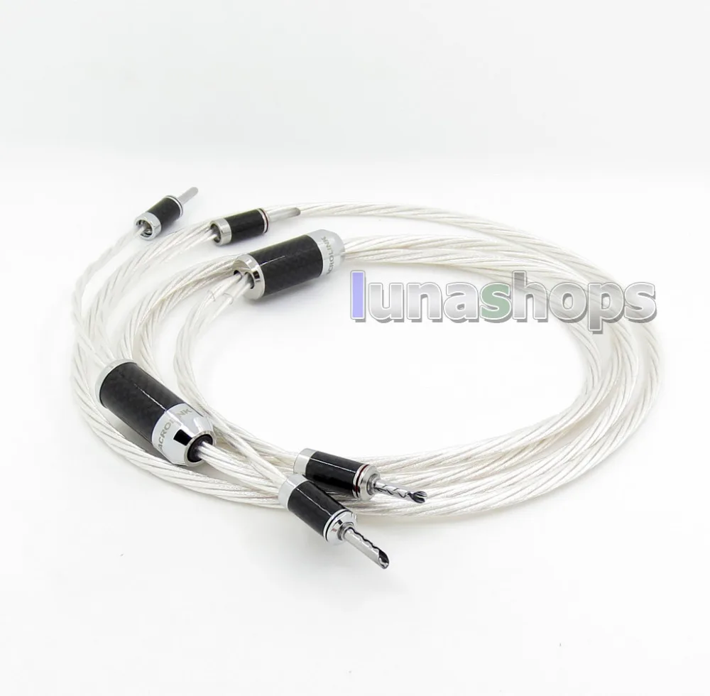 LN005773 2 5 м ACROLINK FS 9710 (AG) (Cu) OCC/OCC посеребренный динамик двойная вилка типа банан Hifi