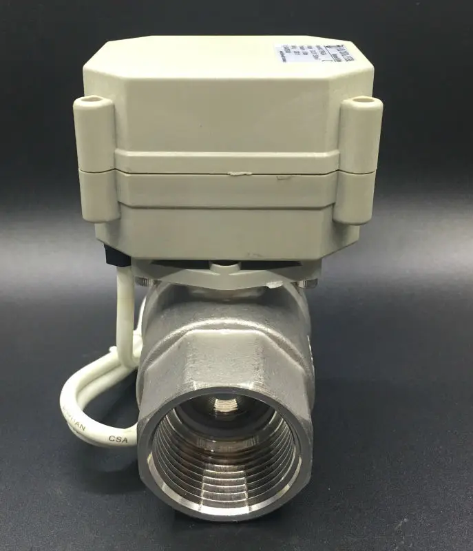 Бренд Электрический отключения Клапан tf25-s2-a 2-способ BSP/NPT 1 ''DN25 Нержавеющая сталь воды Клапан свинец dc9v-dc35v 3/7 провода