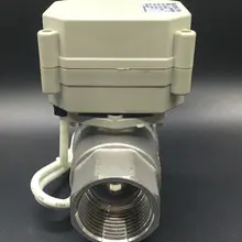 Бренд Электрический отключения Клапан tf25-s2-a 2-способ BSP/NPT 1 ''DN25 Нержавеющая сталь воды Клапан свинец dc9v-dc35v 3/7 провода
