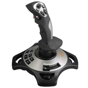 

PC Joystick, USB 5V Gaming Controller with Vibration Feedback and Throttle, 8way game joystick for PC Computer Laptop