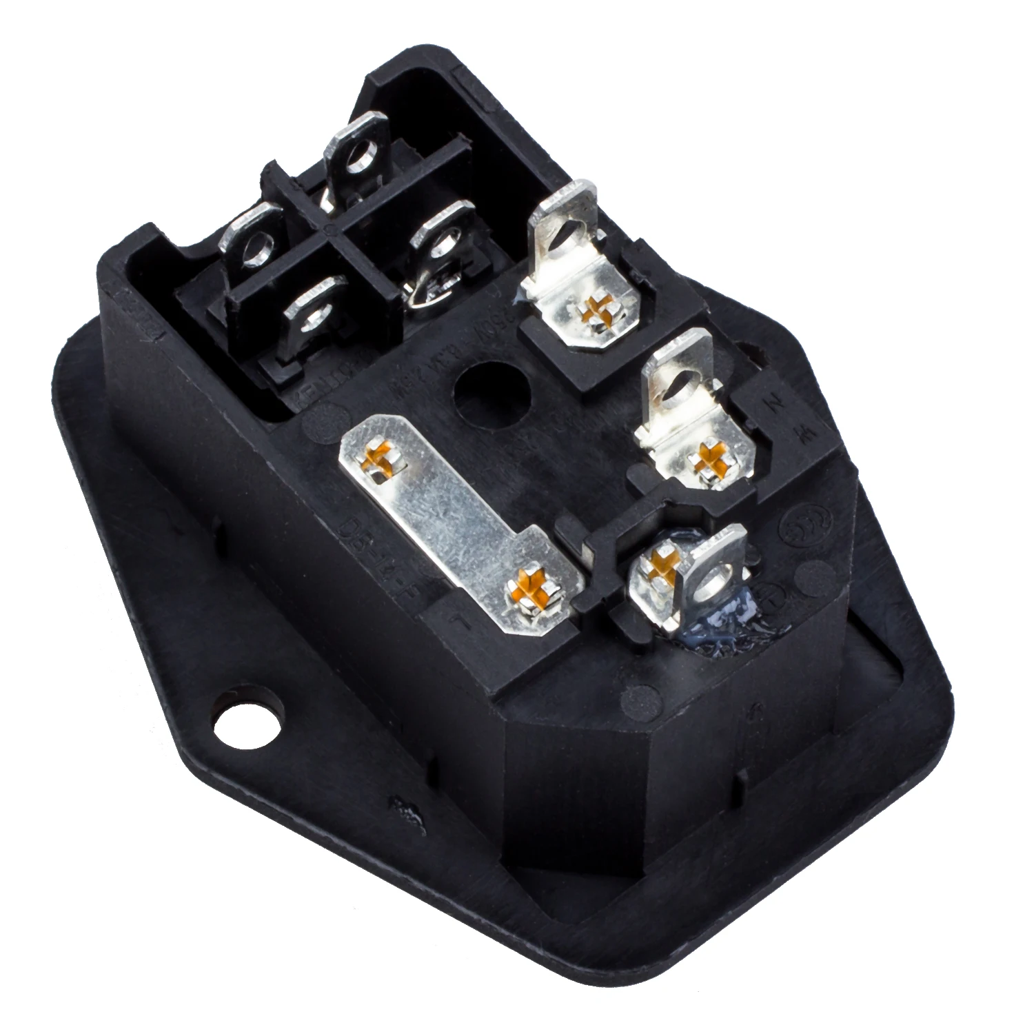 Jfbl Hot 3 Pin Iec320 C14 Inlet Module Plug Fuse Switch