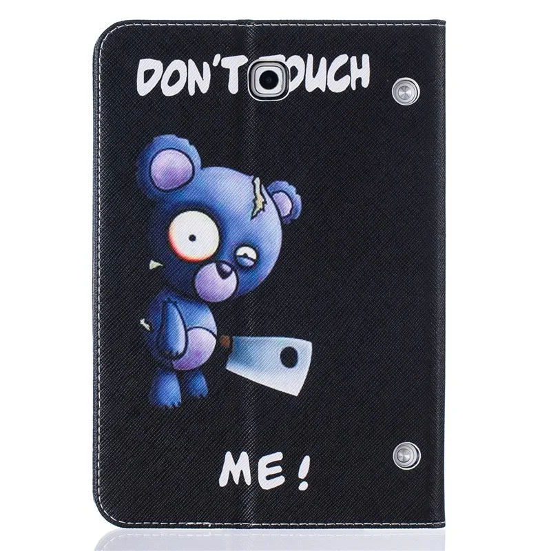 For Samsung Galaxy Tab S2 8.0 SM-T710 T715 Case Kids Butterfly Flower Bear Cartoon Wallet  PU Leather Back Silicon Tablet Cover (34)
