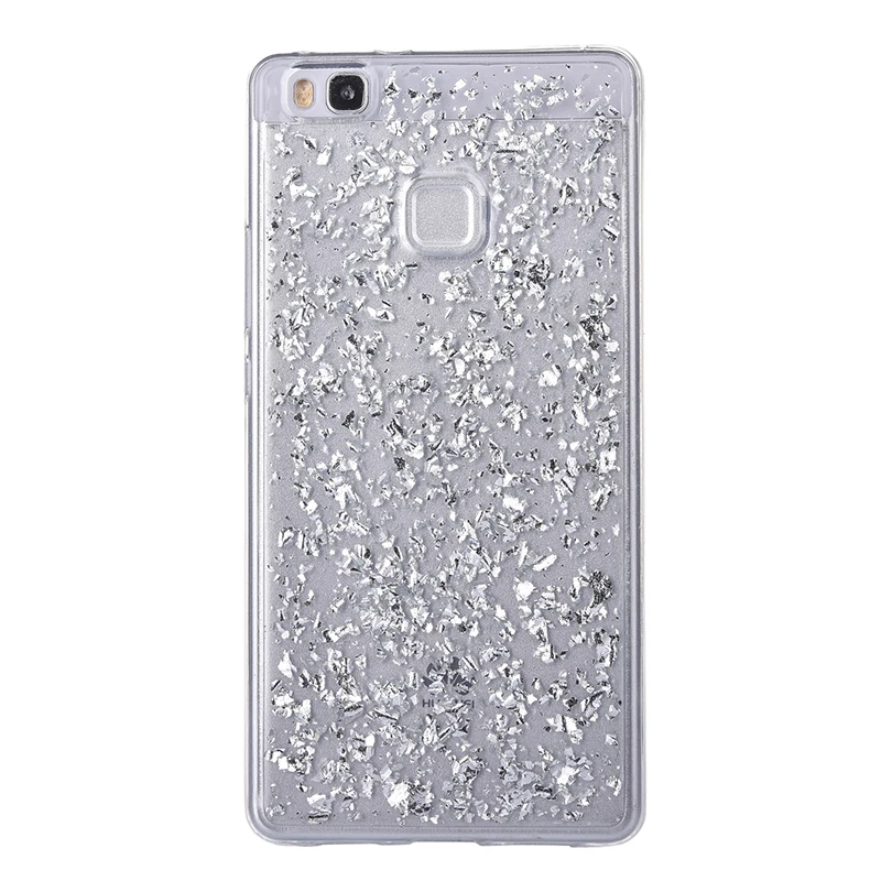 Glitter shining flakes silicone case huawei P9 Lite,P10 Lite (7)