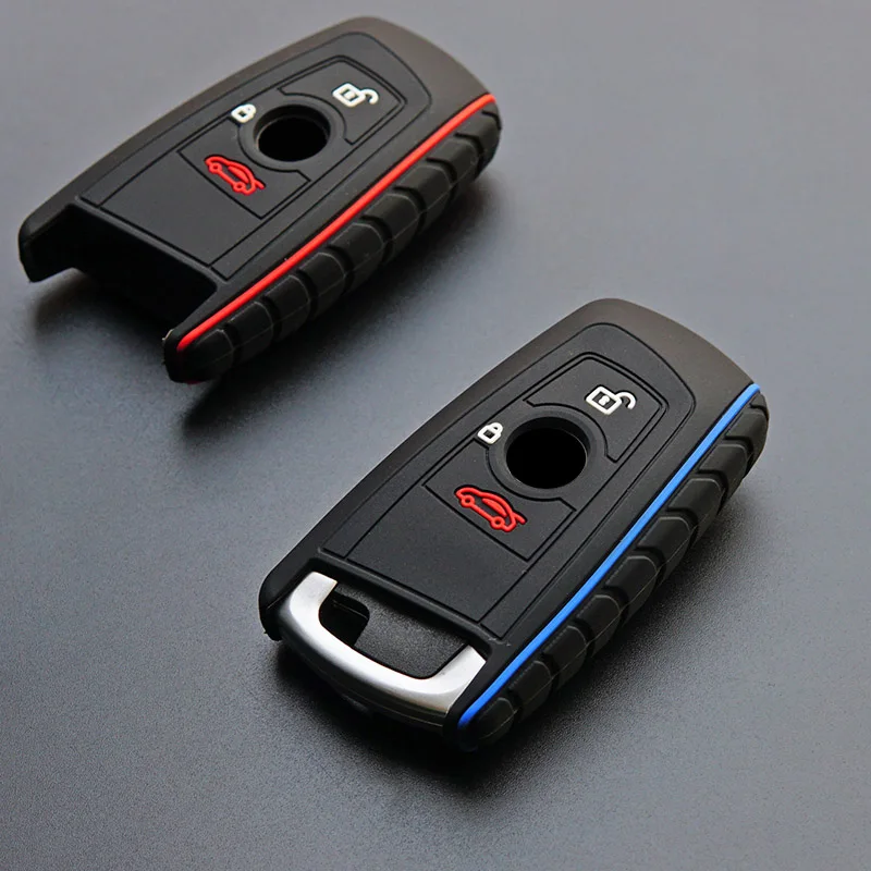 For BMW 1 2 3 5 7 Series F10 F20 F30 Silicone Remote Key Case Fob Cover
