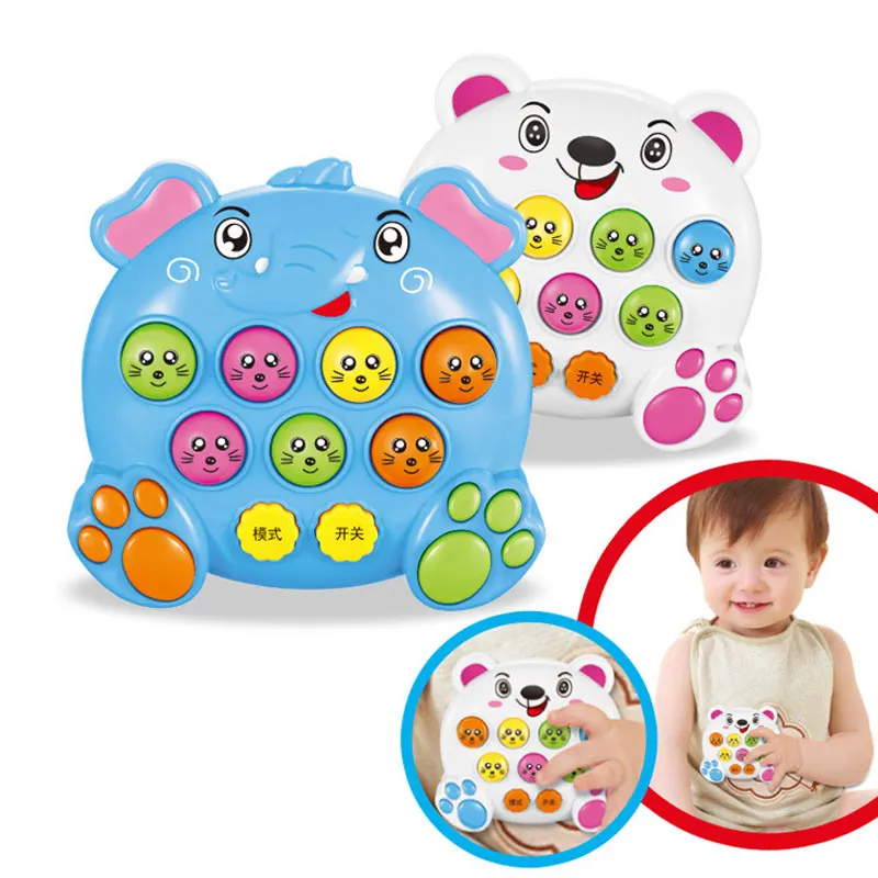 Mole Battle Music Play Notes Hit Game Toy Attack Poke font b Electronic b font Plastic