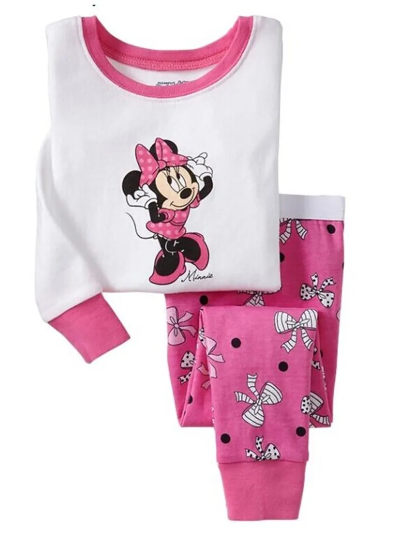 2017 Kids Clothes Baby Girls Clothing Sets Children Minnie Pajamas Pijama Set Roupas Infantis Menina Homewear Sleepwear Suits26