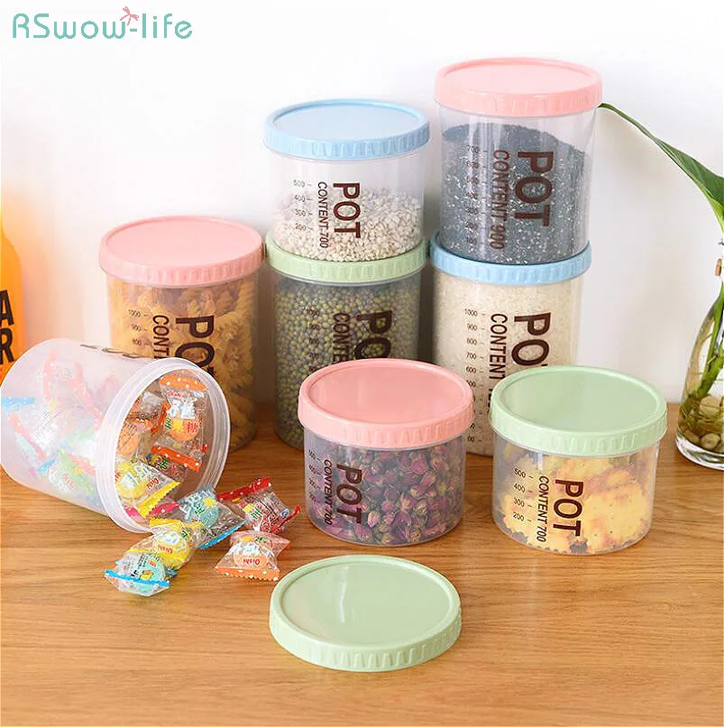 

Kitchen Transparent Sealed Tank Plastic Household Grain Tank Receiving Box Food Storage Tank Food Storage Container Set PP Box