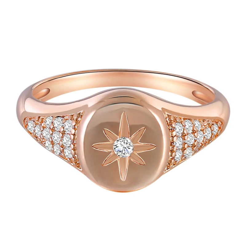 

Watch Rings For Woman Zirconia Flower Rings Simple Delicate Ring Jewelry Wedding Party Female Midi Finger Rings